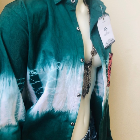 Banda Bags Hand Beaded Tie Dyed Shirt/Jacket - Picture 11 of 15